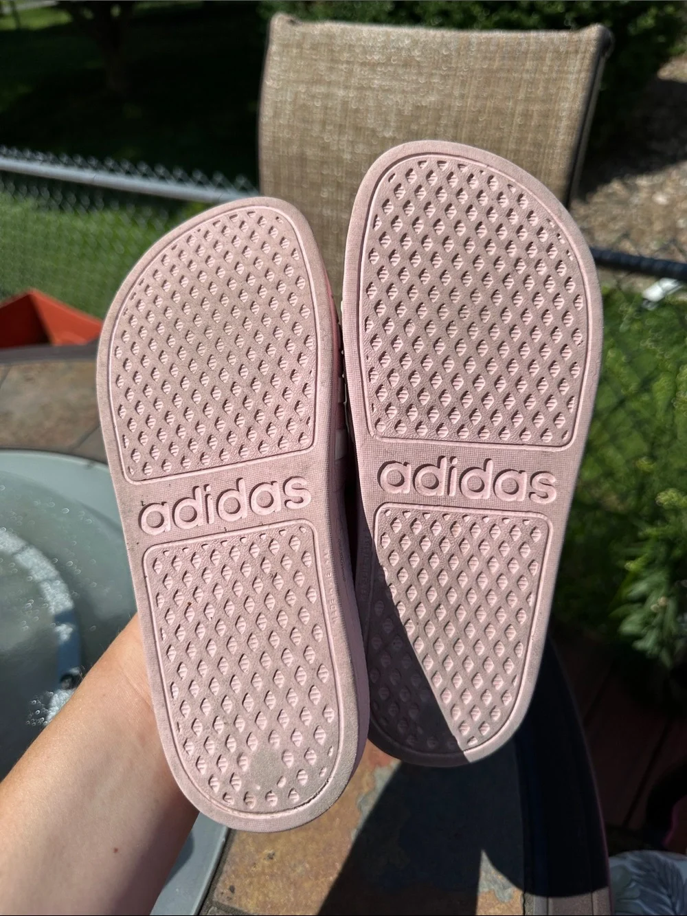 Adidas Pink Slide Sandals - Casual girls Pool Slides